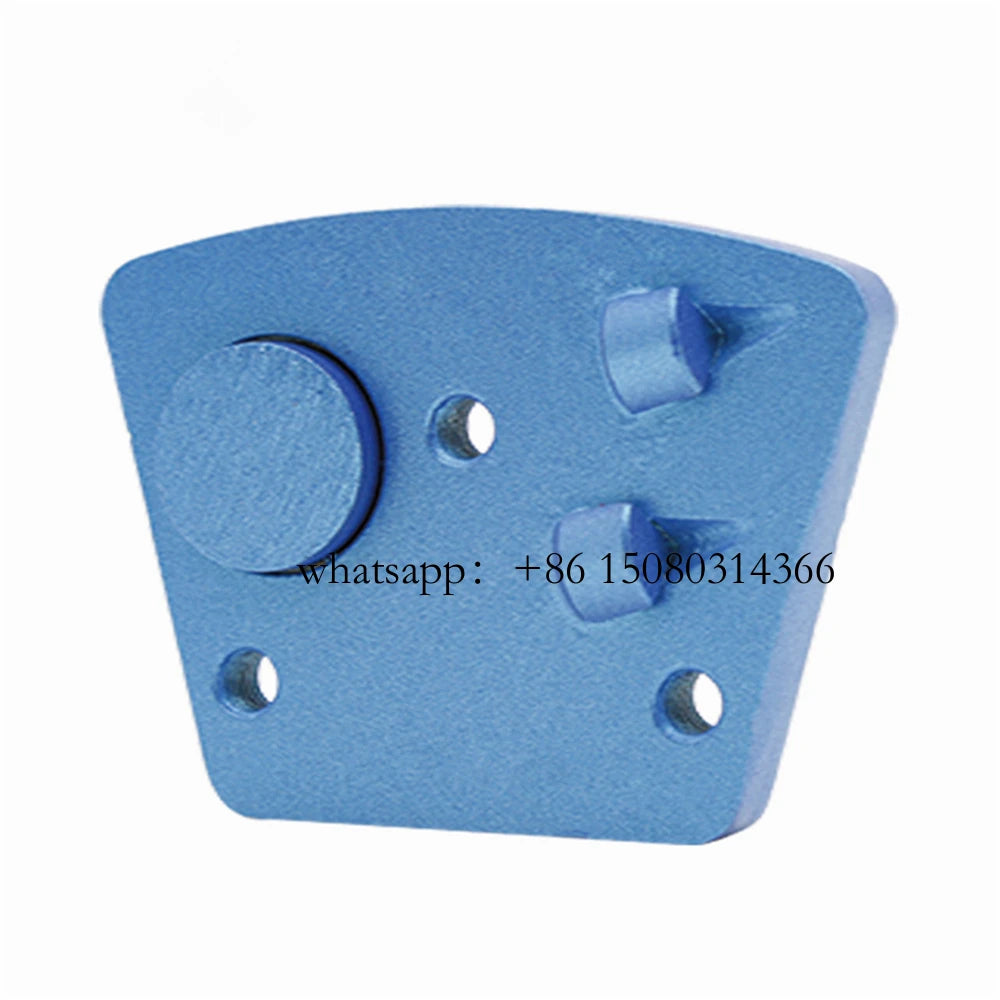 Blastrac PCD Diamond Grinding Shoes - 12PCS Trapezoid Pads with Two Quarter Rounds and Epoxy Glue Coating for ASL Grinders