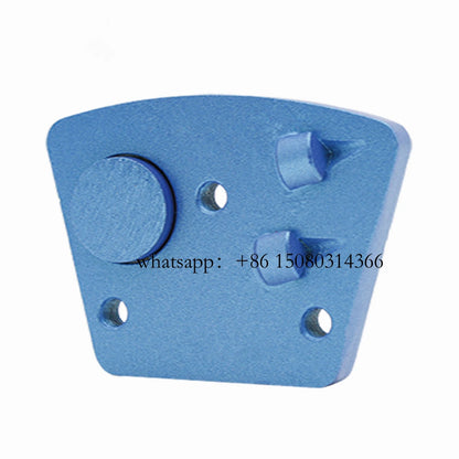 Blastrac PCD Diamond Grinding Shoes - 12PCS Trapezoid Pads with Two Quarter Rounds and Epoxy Glue Coating for ASL Grinders