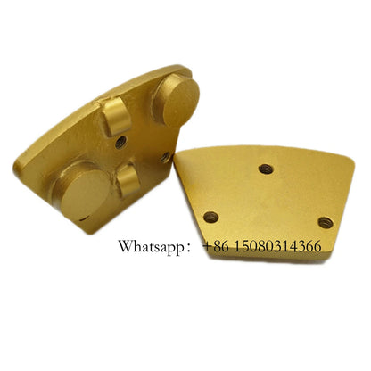Three Connection Holes Blank Blastrac PCD Grinding Pad Aggressive Fast Floor Segment Epoxy Remove Tools 12PCS