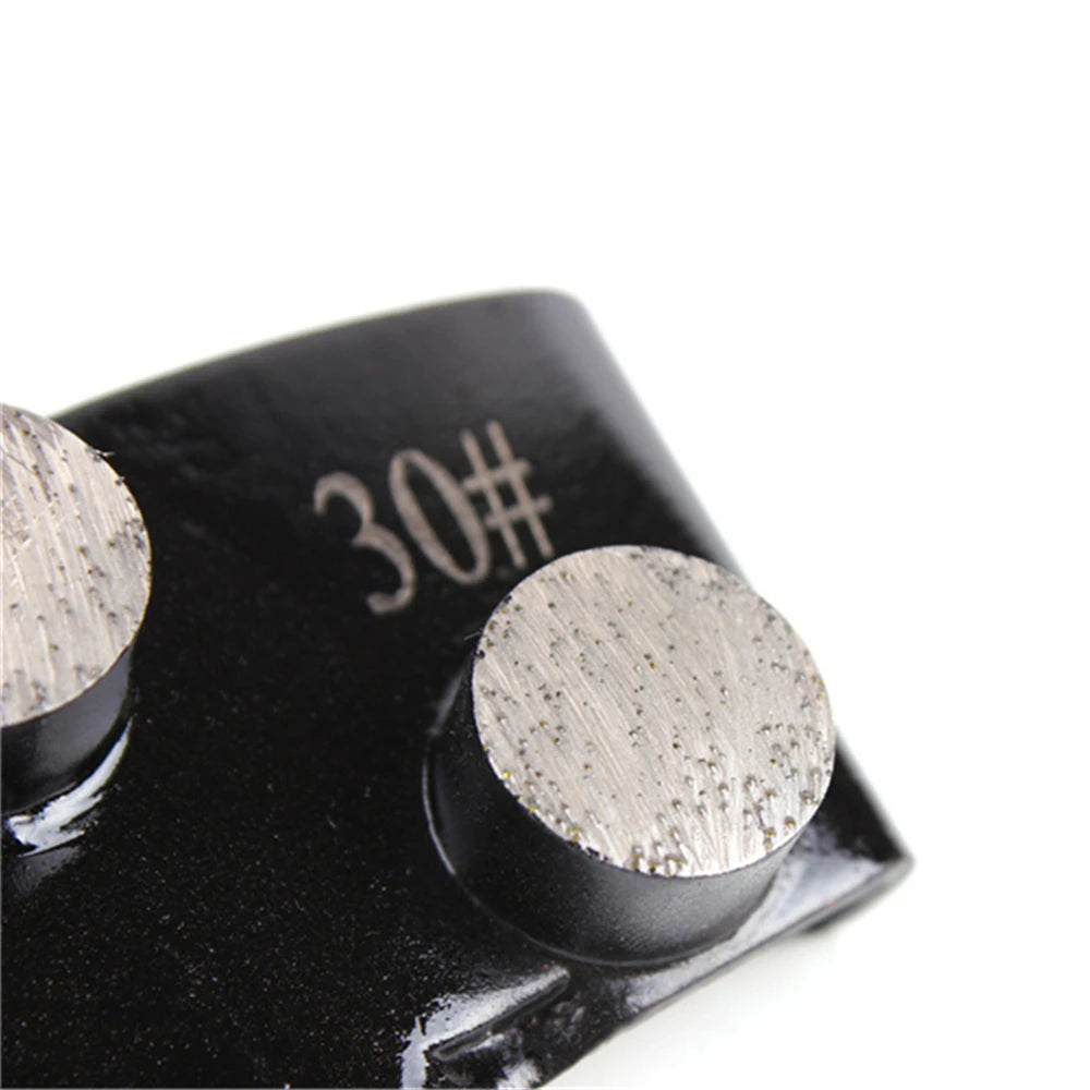 HTC  EZ Diamond Grinding Shoes with Two Round Bars for Fast Concrete Polishing 12PCS