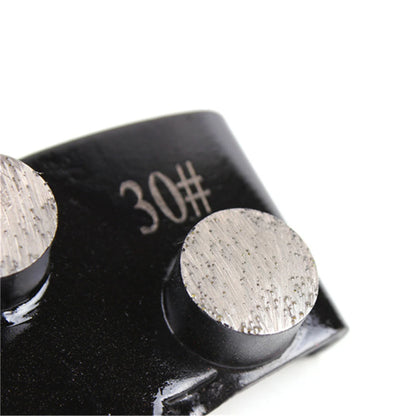 HTC  EZ Diamond Grinding Shoes with Two Round Bars for Fast Concrete Polishing 12PCS