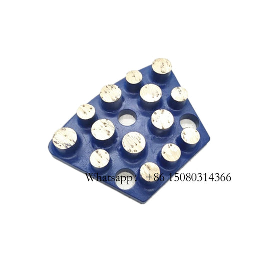 Fourteen Round Bars Blastrac Grinding Plates Diamond Metal Bond Disk For ASL Grinder Concrete Stone Floor 12PCS