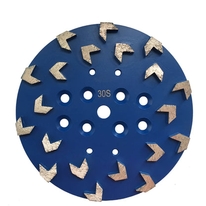 Sharp Arrow Segments 10 Inch Diamond Grinding Wheel for Hard Bond Flooring - Abrasive Disk for Concrete and Terrazzo Floor 3PCS