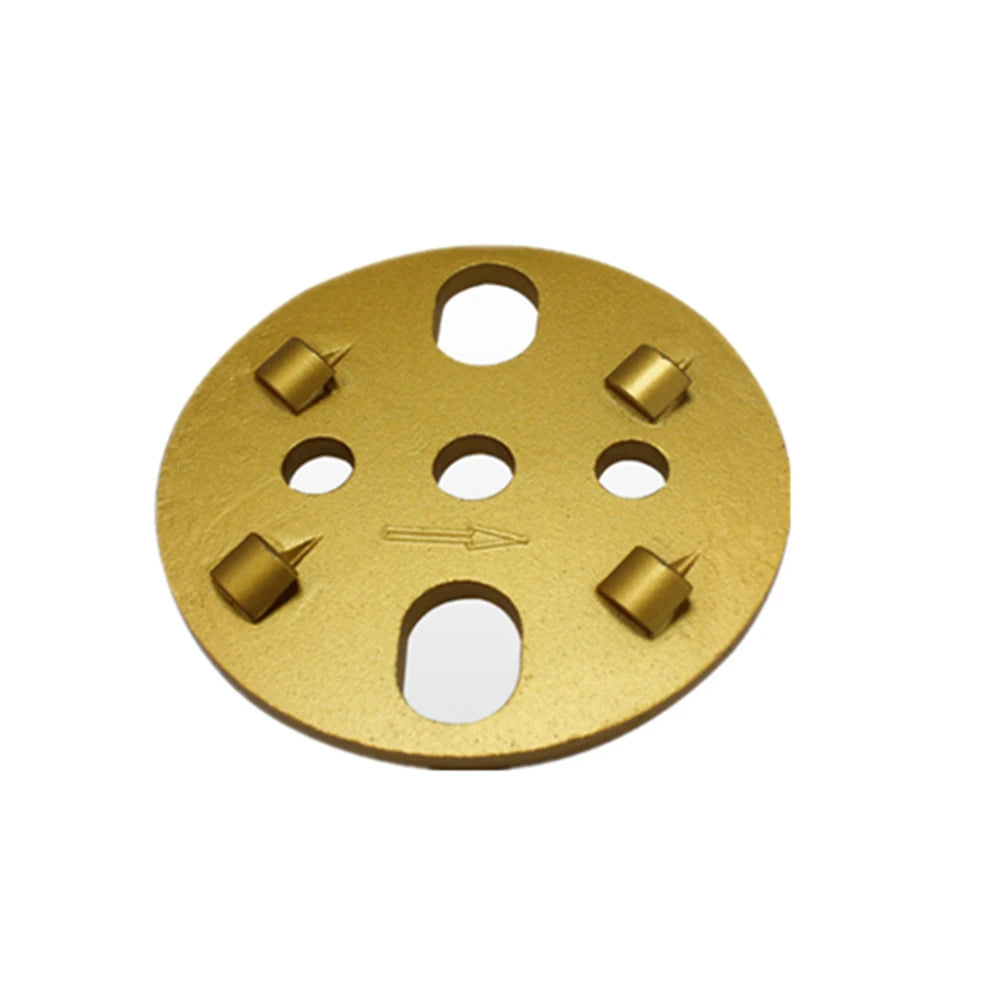 9 PCS Four Quarter PCD Metal Bond Diamond Grinding Disc - 4 Inch Concrete Floor Pad for Efficient Removal of Thick Epoxy Coating