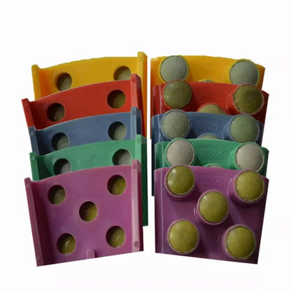 Quick Change  HTC EZ Fast Lock Dry Concrete Polishing Pads with Five Round Diamond Bars and Resin Bond 12PCS