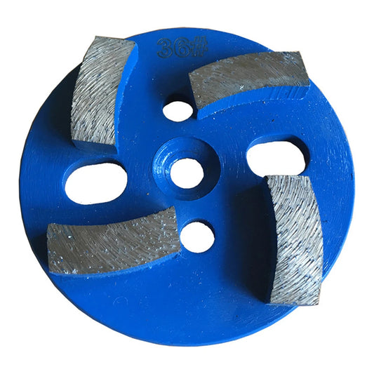 D100mm Diamond Floor Polishing Disc 4 Inch Metal Blank Concrete Grinding Cup Wheels for Cement and Terrazzo Renovatio 12PCS