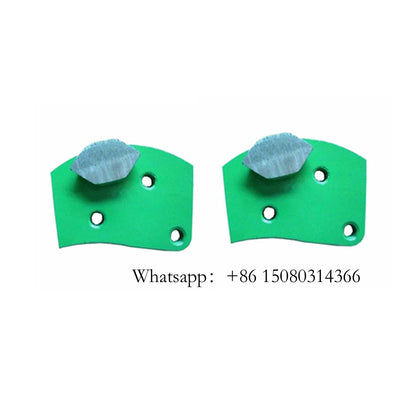 Single Floor Grinding Bar M6 Thread Holes Connection Hexagonal Segment Medium Bond Blades For ASL Grinder 12PCS
