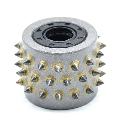 Bush Hammer Roller Three Rows 45 Teeth Diamond Carbide Tips   for Stone Surface and Concrete Floor Grinding 12PCS