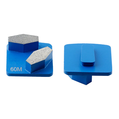 Husqvarna Redi Lock Diamond Grinding Pads Redilock Double Bars Diamond Grinding Segments for  Grinder - 9PCS