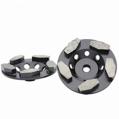 4" Diamond Grinding Disc for Angle Grinder with M14 Thread, Stone Cup Wheel for Concrete Floor Pads, 5/8"-11 Holes, 9PCS