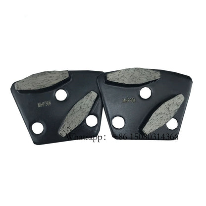 ASL Trapezoid Diamond Grinding Plate ASL Dry Floor Polishing Pad With Double Octagon Segments Three Holes Blank 12PCS