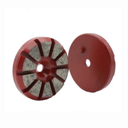 10Pcs  Concrete Diamond Grinding Disc 3 Inch Single Post Floor Pads for Grinder Machine  10 Segmented Metal Bond