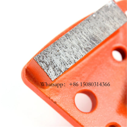 ASL Blastrac Grinding Segments Trapezoid Six Holes Blank M6 Thread Connection Klindex Shoes For ASL Grinder 12PCS