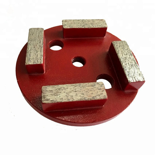 4 inch Diamond Grinding Disc with Center Screw Hole - 9PCS Aggressive Concrete Grinding Plates Perfect for Floor Polishing