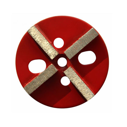 12PCS D100mm Universal 4 Inch Metal Bond Diamond Cup Wheel - Grinding Disc with 4 Segments, 10mm Thickness, Ideal for Floor Poli