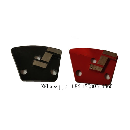 Blastrac Trapezoid Diamond Grinding Shoes With Thread Holes ASL Metal Concrete Floor Tools  Single Z Shape Segment 12PCS