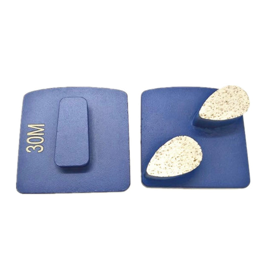 Husqvarna Diamond Grinding Shoes Quick Change Adapter Concrete Grinding Pads On Floor Polisher Three Drop Shape Segments Shoes  9PCS