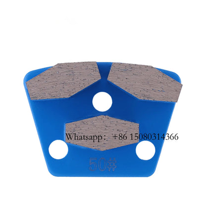 Blastrac Trapezoid Grinding Plates With Three Hexagonal Segments Diamond Tool For Concrete BLASTRAC Grinder 12PCS