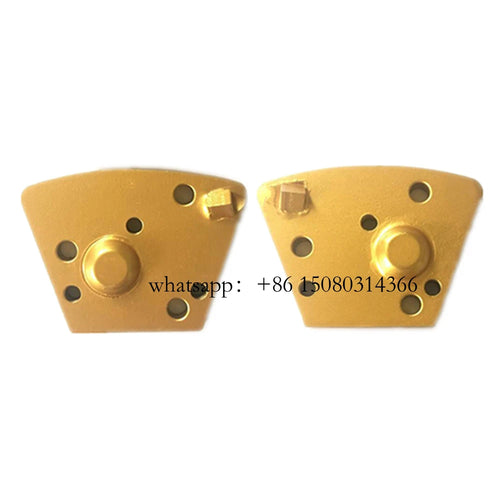 12PCS Blastrac Diamond Grinding Blocks with 1/4 PCD Round Segment and M6 Thread Holes for Concrete Floor Polishing