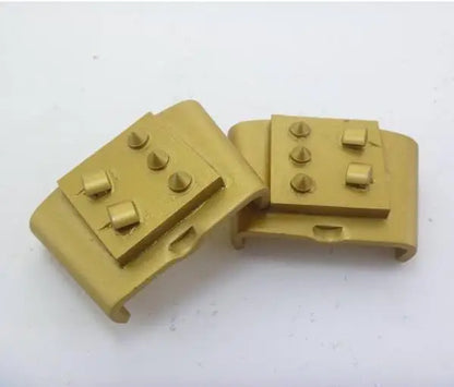 [2x1/4PCD and 3 Sharp Alloy Balance Segments] 12pcs HTC Diamond PCD Grinding Pad Disc Block Plate for Epoxy Coating Removal