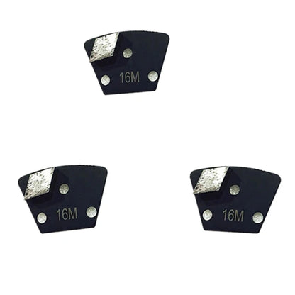 Blastrac Single Rhombus Segment Trapezoid Diamond Grinding Shoes ASL Floor Pads - 12PCS