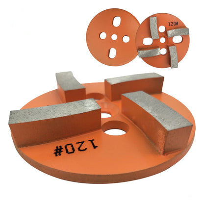12PCS Rectangle Curved Segments Diamond Grinding Cup Wheel - Floor Polishing Disc for Rough Concrete and Terrazzo