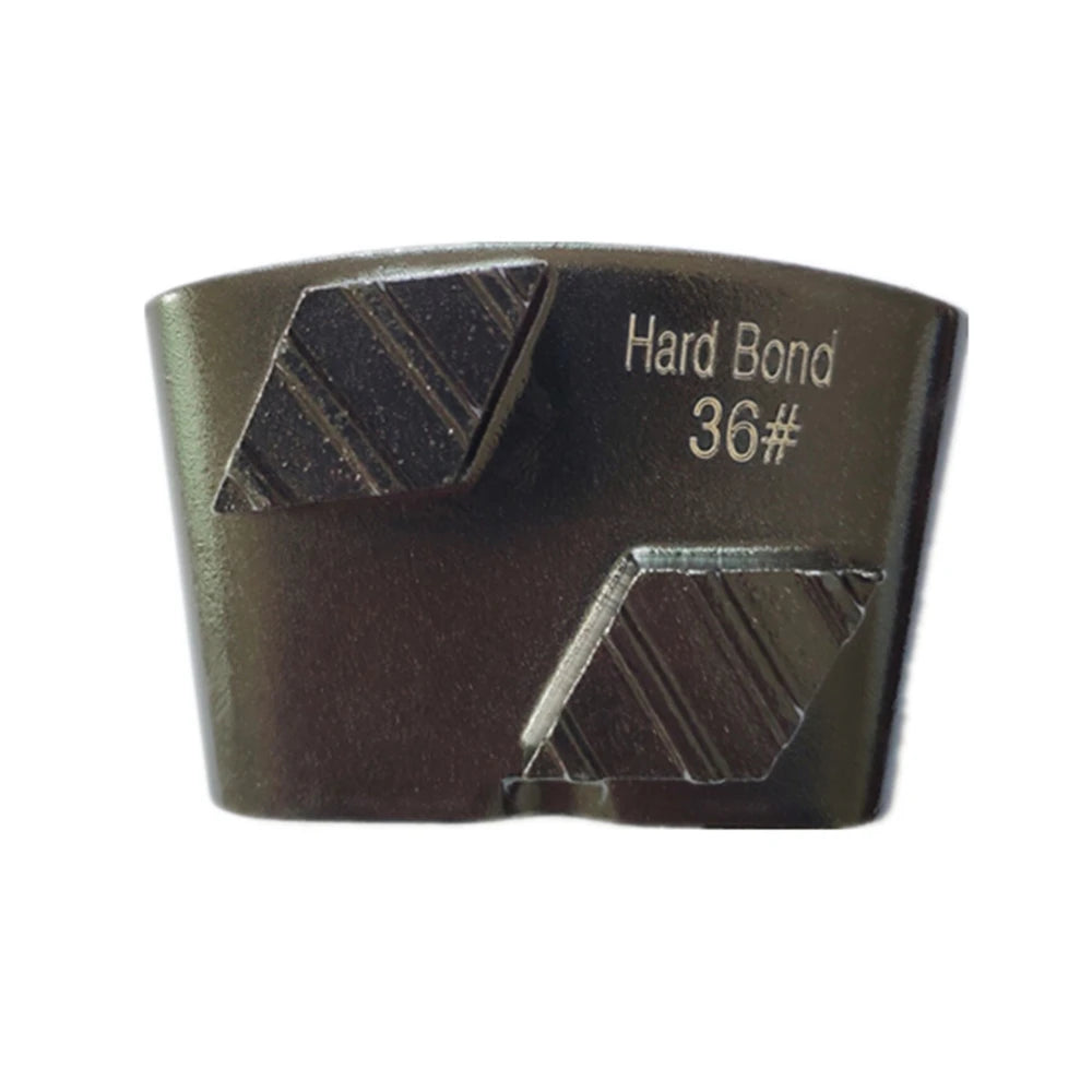 HTC  EZ Concrete Polishing Pad with Two Rhombus Bars: Metal Bond Floor Grinding Machine Accessories, 12PCS