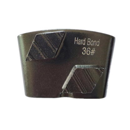 HTC  EZ Concrete Polishing Pad with Two Rhombus Bars: Metal Bond Floor Grinding Machine Accessories, 12PCS