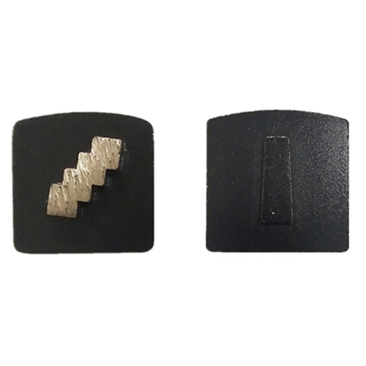 Husqvarna Redi Lock OneZigzag Grinding Segments For Concrete Floor Renovation Single Sharp Bar Metal Pad  Machine 12PCS