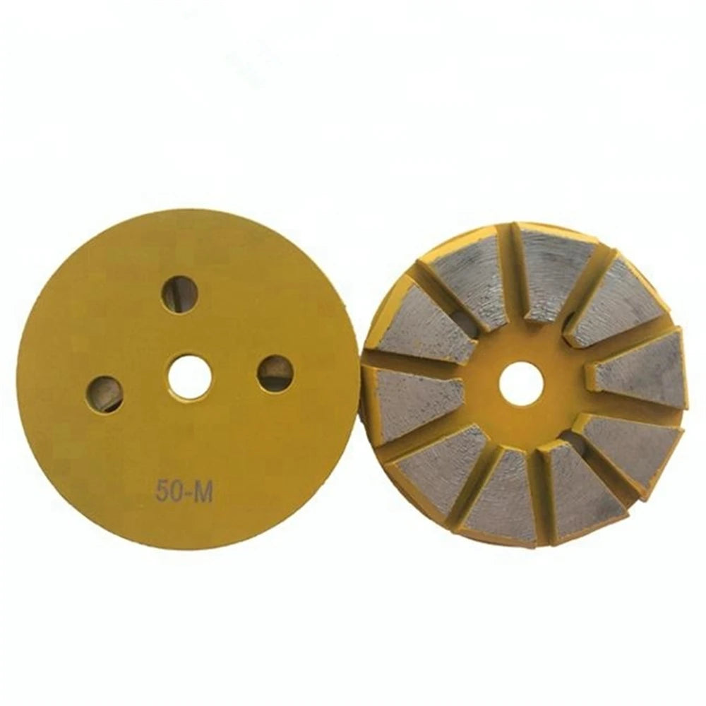 Efficient Grinding with Universal Metal Bond Diamond Disc for Concrete and Terrazzo Floors  3 inch Floor Pads Set of 9 PCS