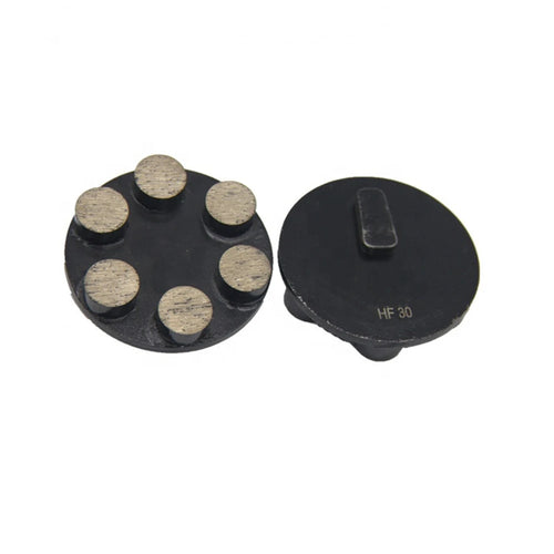 Diamond Grinding Disc 9PC Metal Bond Concrete Disk for Floor Grinder Tools with Six Round Grinding Bars