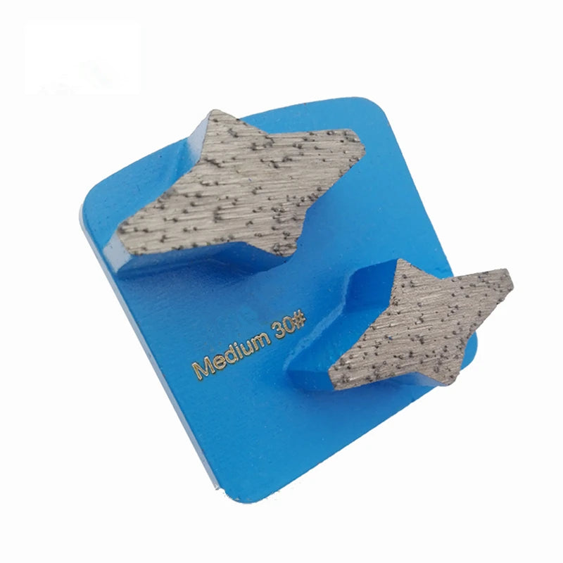 Husqvarna Diamond Grinding Shoes Husqvarna Top Sharp Double Star Segments Redi Lock Diamond Grinding Block Pads For Concrete Floor And Stone Surface 9PCS