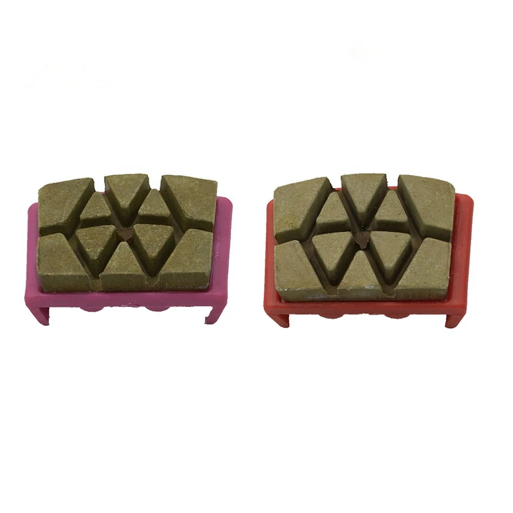 Diamond Polishing Pads with HTC  EZ Change Bond for Concrete Floors  Set of Segmented Resin Abrasive Tools - 12PCS
