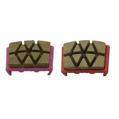 Diamond Polishing Pads with HTC  EZ Change Bond for Concrete Floors  Set of Segmented Resin Abrasive Tools - 12PCS