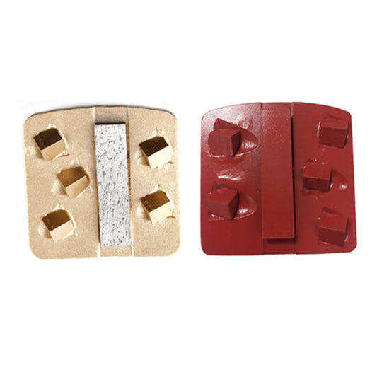 Husqvarna  Concrete Coating Removing PCD Grinding Shoes  Redi Lock PCD Grinding Discs Change  Concrete Floor Grinders five quarter segment efficient removal  epoxy coatings 9PCS
