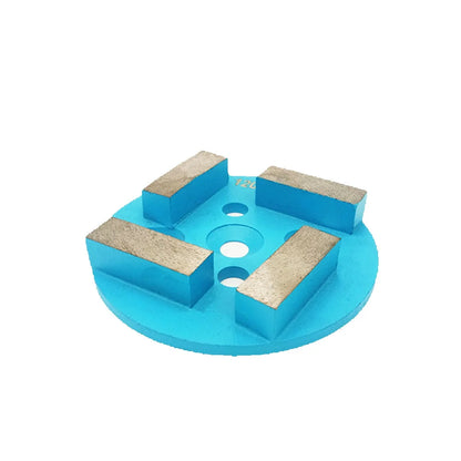 12PCS 4 Inch Diamond Grinding Cup Wheel - Disc with 4 Segments for Rough Terrazzo Floor, 12mm Thickness, High Efficiency