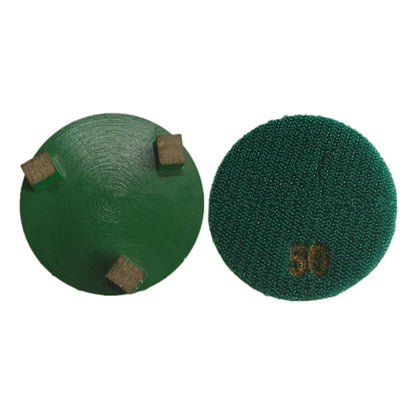 9PCS Metal Grinding Puck - D83mm 3 Inch Dry Pad with 3 Cubic Segments for Floor Grinder and Polishing