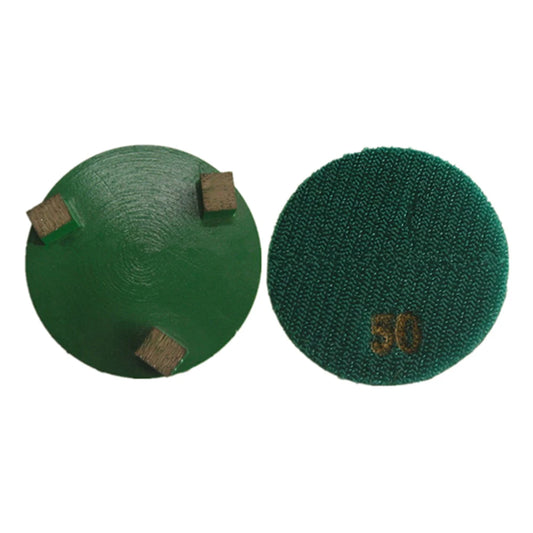9PCS Metal Grinding Puck - D83mm 3 Inch Dry Pad with 3 Cubic Segments for Floor Grinder and Polishing
