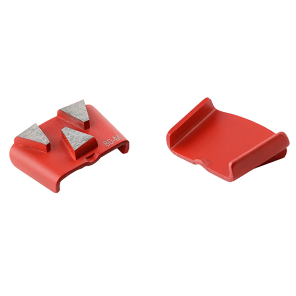Medium Bond HTC EZ Blocks with Three Trapezoid Grinding Bars for Long-lasting Polishing on Grinders 12PCS