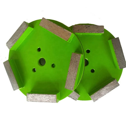 Klindex 4 Inch Diamond Grinding Disc with Five Rectangle Segments Polishing Pad for Concrete Granite and Stone 9PCS