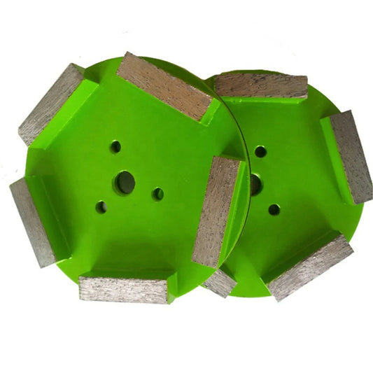 Klindex 4 Inch Diamond Grinding Disc with Five Rectangle Segments Polishing Pad for Concrete Granite and Stone 9PCS