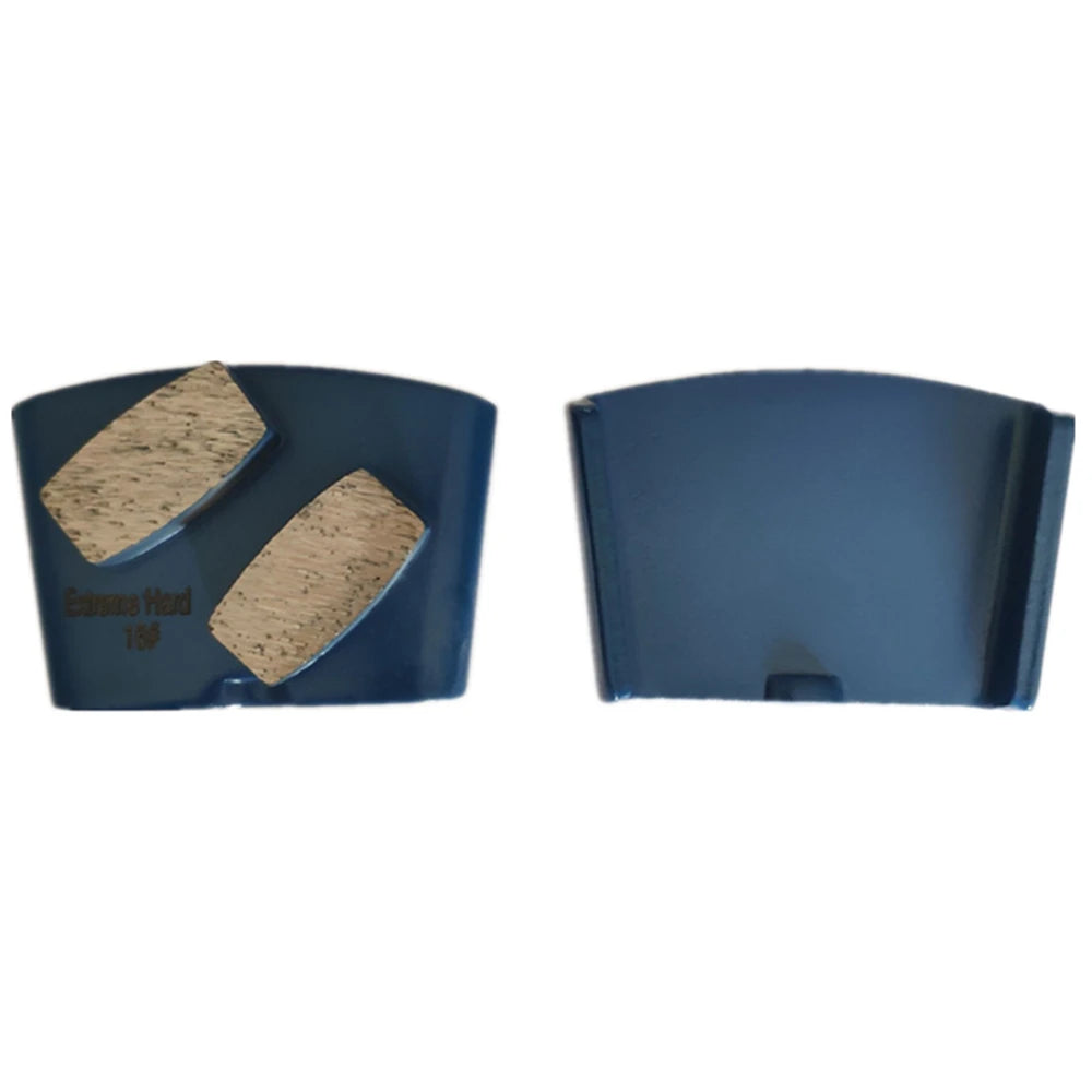 Metal Bond Diamond Grinding Pads with Two Drum Segments for HTC  EZ Change Concrete Floor Grinder Tools 9PCS