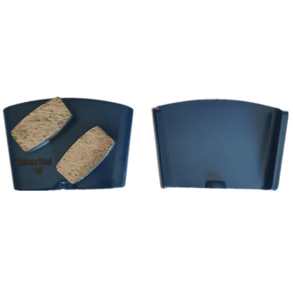 Metal Bond Diamond Grinding Pads with Two Drum Segments for HTC  EZ Change Concrete Floor Grinder Tools 9PCS