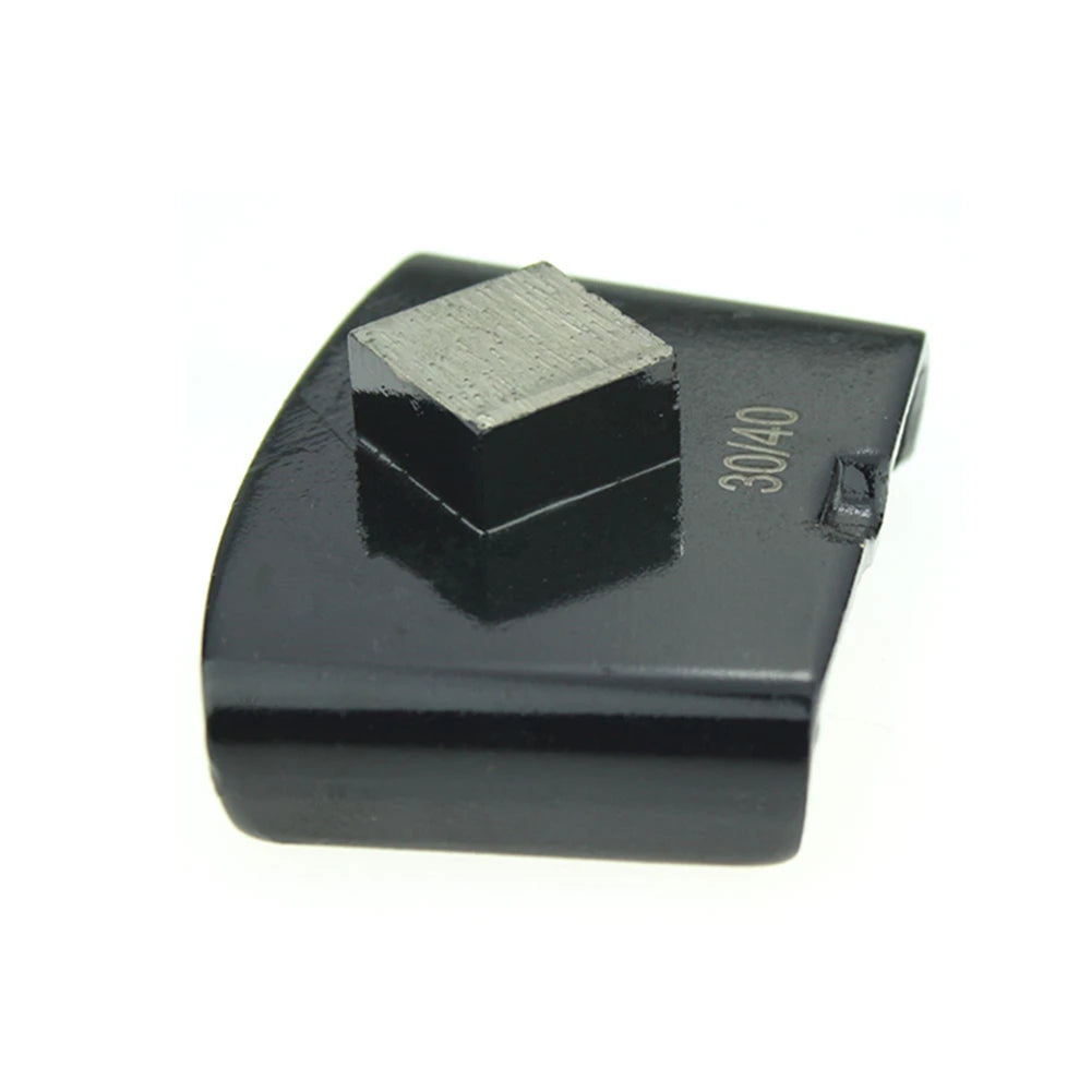 HTC EZ Type Diamond Concrete Floor Pads with Single Square Grinding Segment for Efficient Grinding - 12PCS