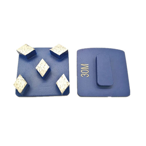 Husqvarna Diamond Grinding Shoes Husqvarna High Grinding Performance Redi Lock Shoes Long Lifespan Polishing Pads With Five Rhombus Segments 9PCS