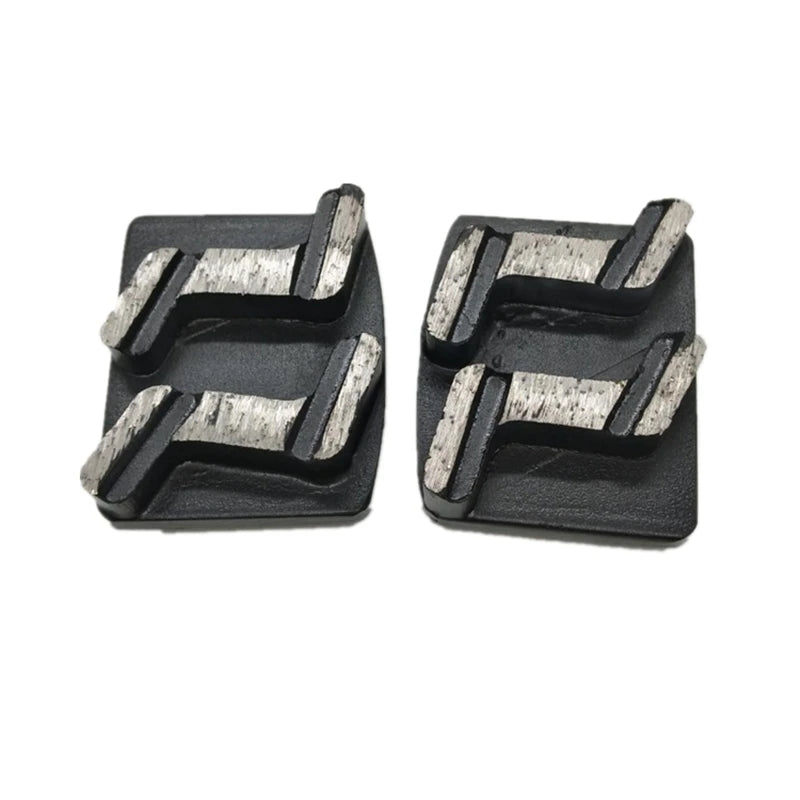 Husqvarna Diamond Grinding Shoes Metal Bond Grinding Disc Z Shape Segments  Redi Lock Diamond Concrete Shoes For Floor 9PCS