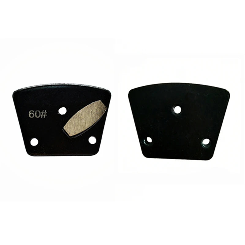 Blastrac Trapezoid Diamond Grinding Shoes for Concrete Polishing - 12PCS with Single Drum Segment