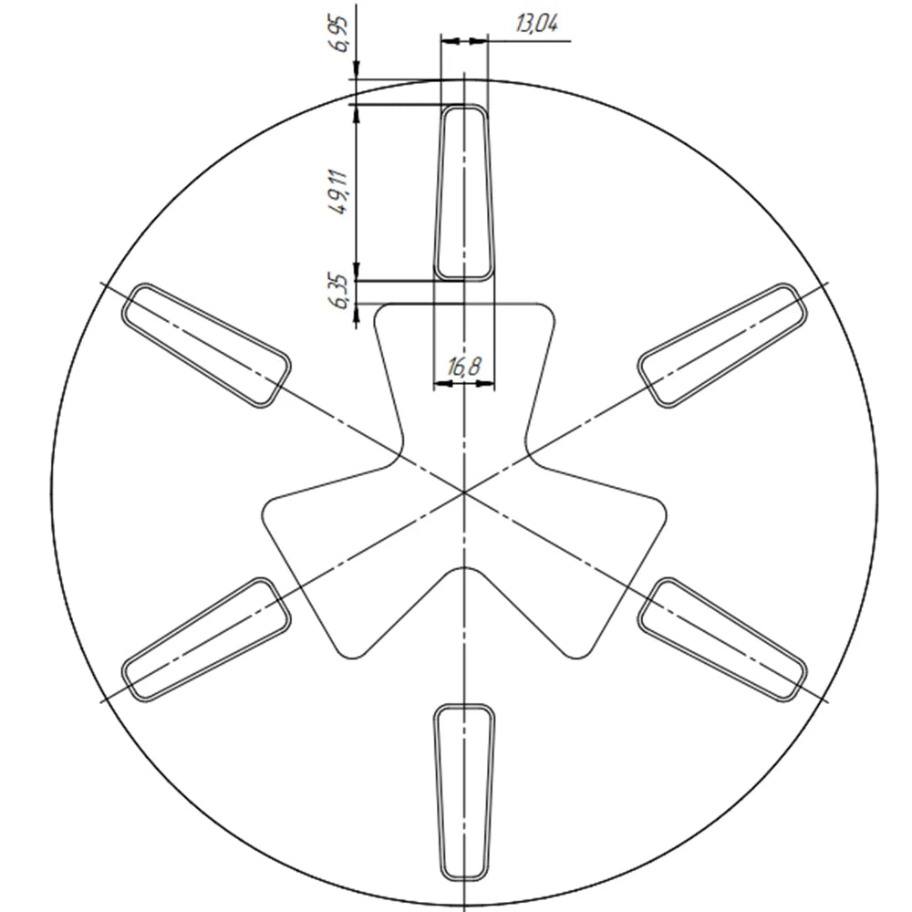 GB Customized Transit Plates D 230mm Redi Lock Disc Totally the Same as the Drawing 5PCS