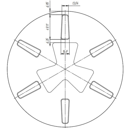 GB Customized Transit Plates D 230mm Redi Lock Disc Totally the Same as the Drawing 5PCS