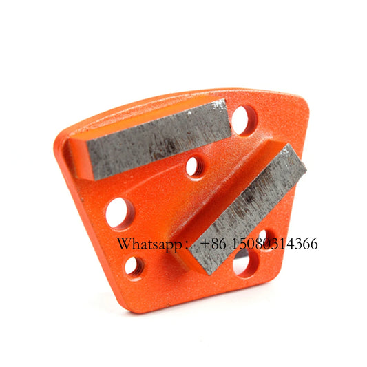 ASL Blastrac Grinding Segments Trapezoid Six Holes Blank M6 Thread Connection Klindex Shoes For ASL Grinder 12PCS